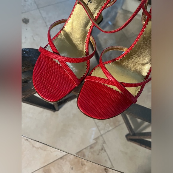 Daniel Barbara Red mirrored heels - Picture 5 of 5